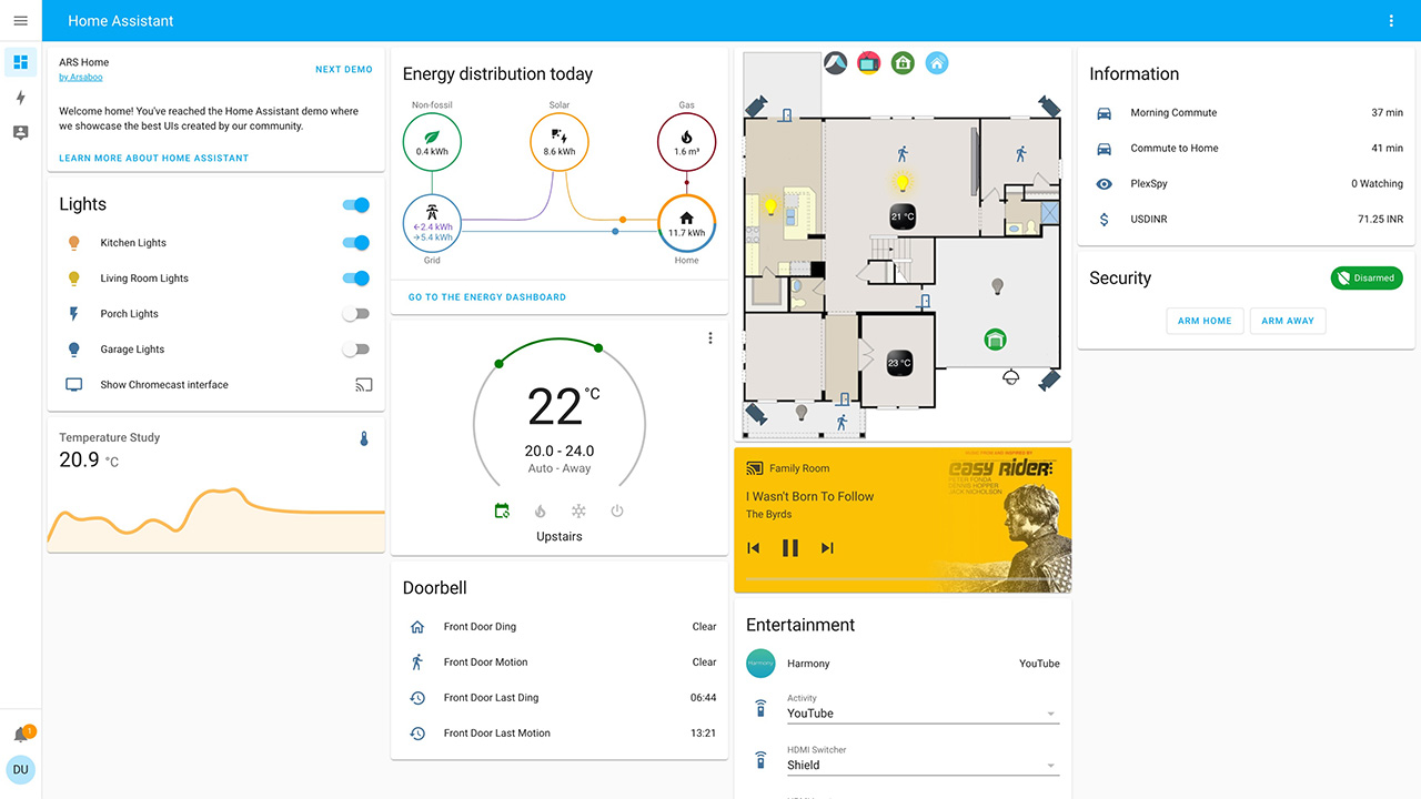 Home Assistant screenshot