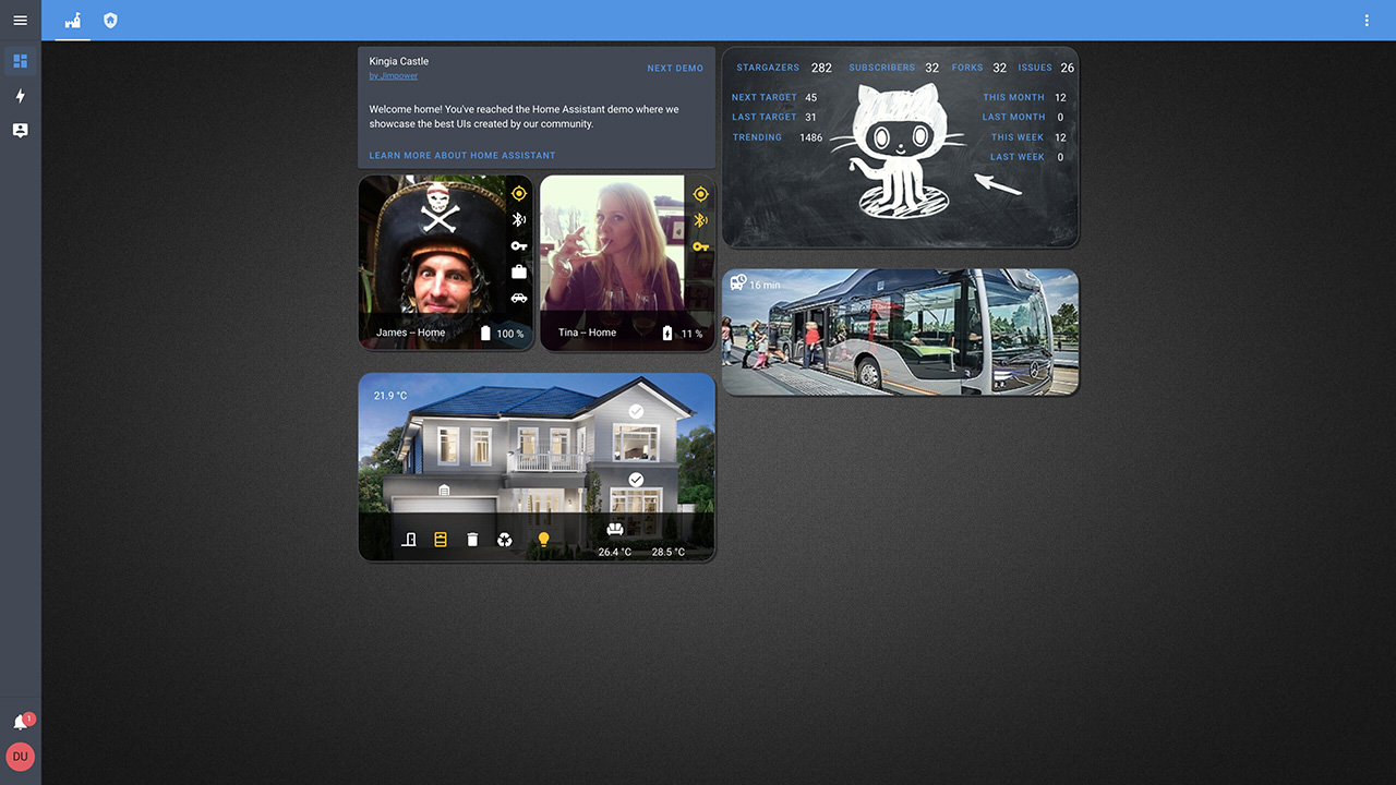 Home Assistant screenshot