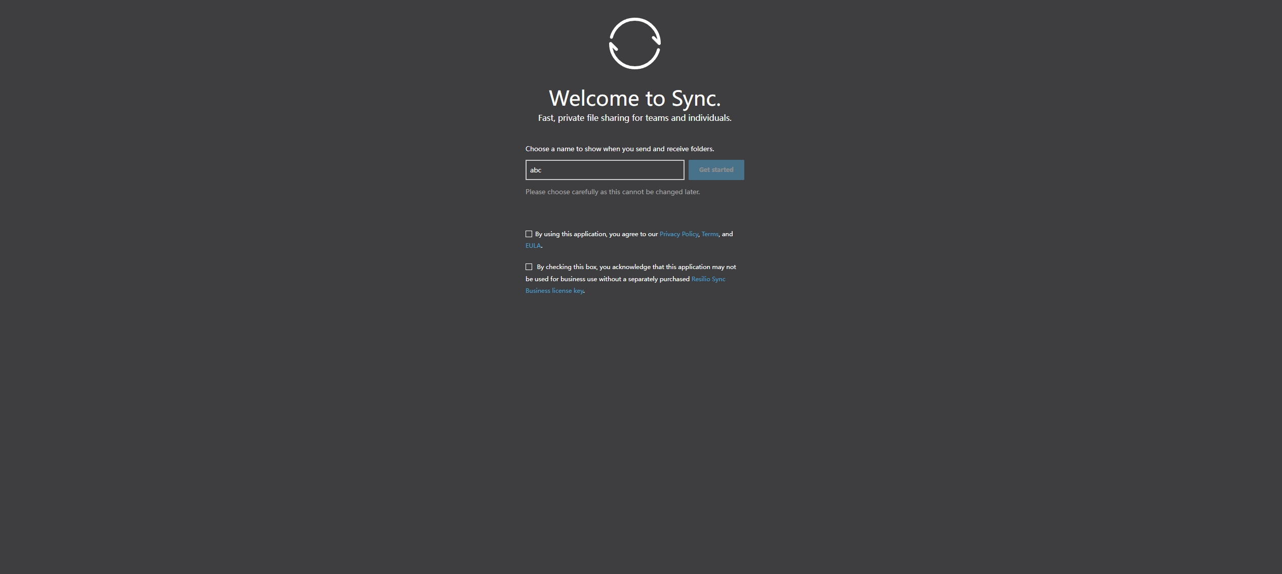 resilio-sync screenshot