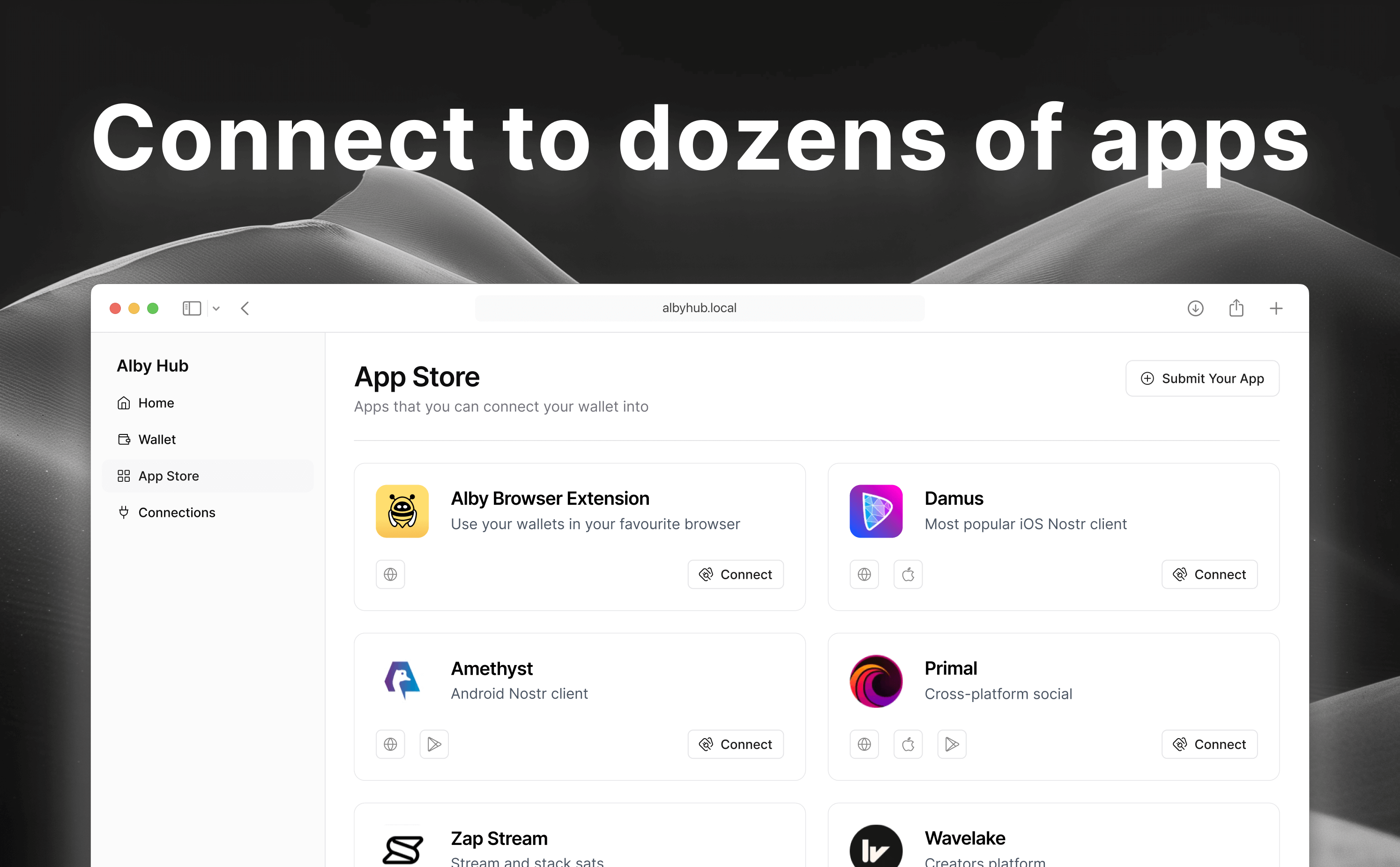 Alby Hub with phoenixd screenshot